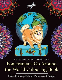 Couverture_Pomeranians Go Around the World Colouring Book