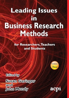 Couverture_Leading Issues in Business Research Methods Volume 2