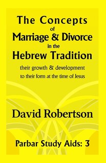 Couverture_The Concepts of Marriage and Divorce in the Hebrew Tradition.