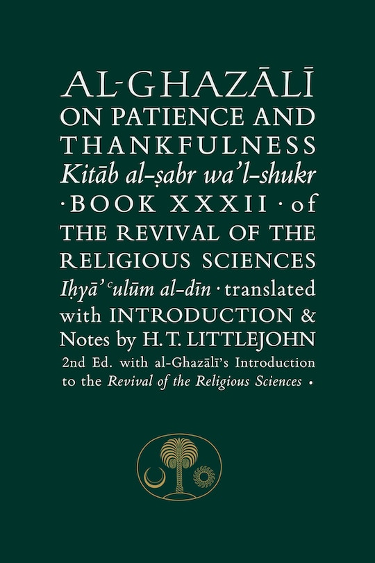 Couverture_Al-ghazali On Patience And Thankfulness