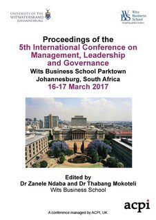 ICMLG 2017 - Proceedings of the 5th International Conference on Management, Leadership and Governance