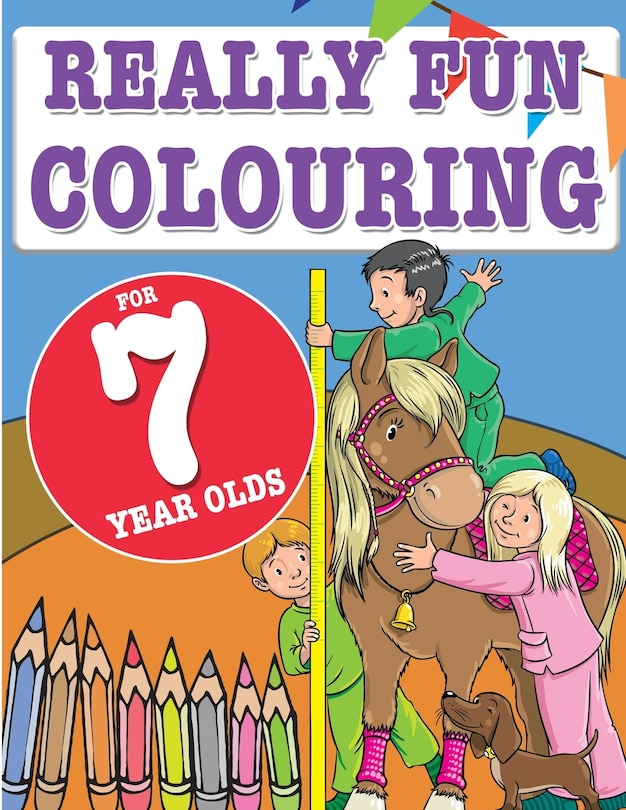 Front cover_Really Fun Colouring Book For 7 Year Olds