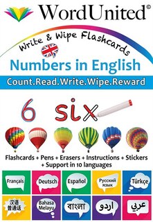 Couverture_Numbers In English - Write & Wipe Flashcards