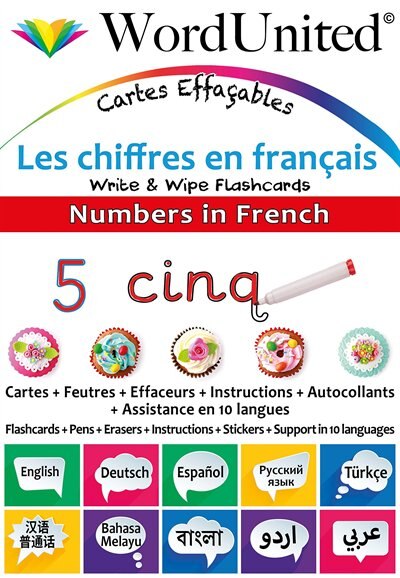 Front cover_Numbers In French - Write & Wipe Flashcards