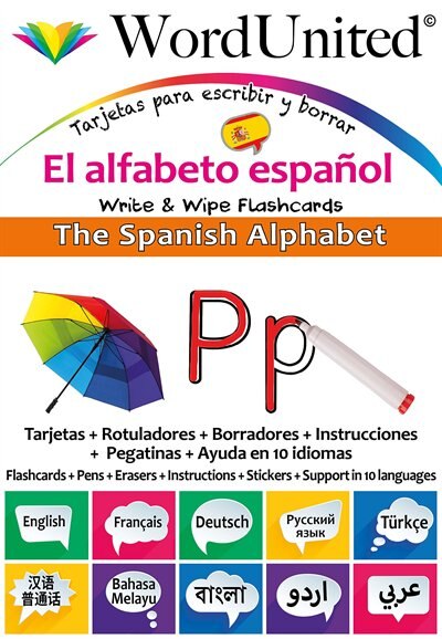 Couverture_THE SPANISH ALPHABET - WRITE &WIPE FLASHCARDS