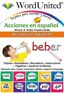 Couverture_Actions In Spanish - Write & Wipe Flashcards