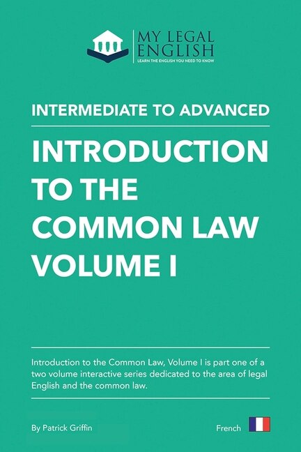 Couverture_Introduction To The Common Law, Vol 1
