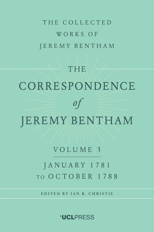 Couverture_Correspondence Of Jeremy Bentham, Volume 3