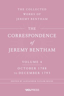 Couverture_Correspondence Of Jeremy Bentham, Volume 4