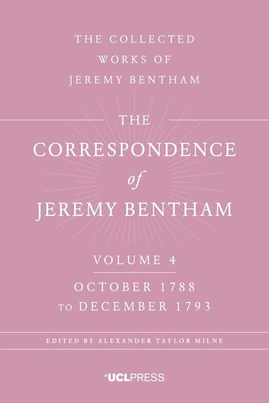 Couverture_Correspondence Of Jeremy Bentham, Volume 4