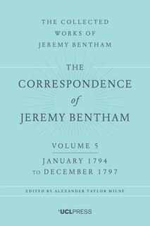 Front cover_Correspondence Of Jeremy Bentham Volume 5