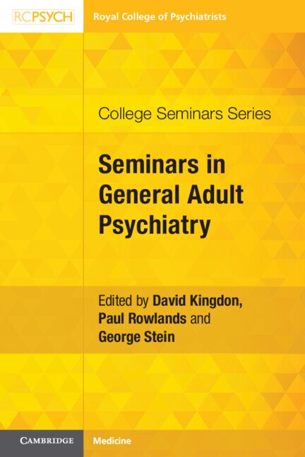 Couverture_Seminars in General Adult Psychiatry