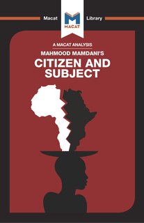 Front cover_An Analysis Of Mahmood Mamdani's Citizen And Subject