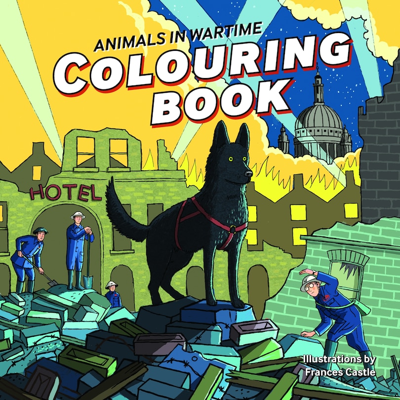 Front cover_Animals in Wartime Colouring Book