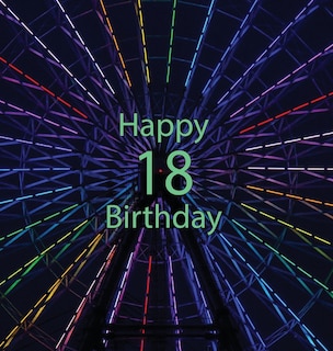 Front cover_Happy 18 Birthday Party Guest Book (Girl or Boy), Birthday Guest Book, Happy 18th Birthday, Keepsake, Birthday Gift, Wishes, Gift Log, Party, Comments and Memories.