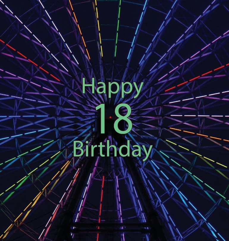 Front cover_Happy 18 Birthday Party Guest Book (Girl or Boy), Birthday Guest Book, Happy 18th Birthday, Keepsake, Birthday Gift, Wishes, Gift Log, Party, Comments and Memories.