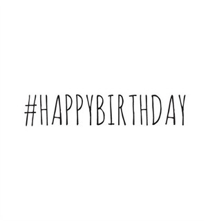 Couverture_#HAPPYBIRTHDAY, Birthday Party Guest Book, Boy or Girl, Happy Birthday Guest Book, Keepsake Birthday Gift, Wishes, Party Guest Book, Gift Log, Comments and Memories.