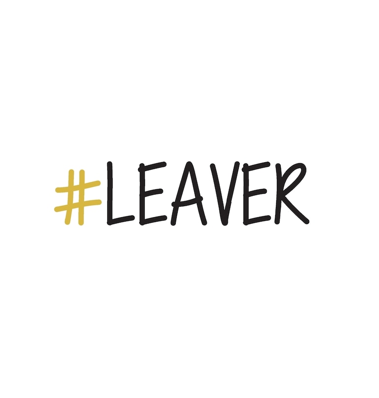 Front cover_#LEAVER, Leaver Sign Book, Graduation Sign Book, Memory Keepsake Signing book, School, Highschool, College, Congratulatory, Graduation Party Guest Book, School Leavers, Memories and Predictions, Teachers Sign Book (Hardback)