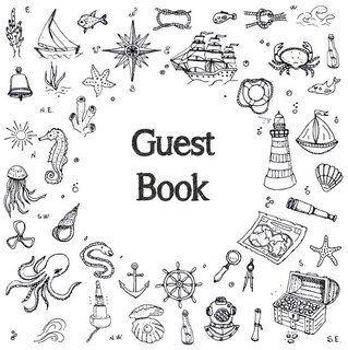 Couverture_Guest Book, Visitors Book, Guests Comments, Vacation Home Guest Book, Beach House Guest Book, Comments Book, Visitor Book, Nautical Guest Book, Holiday Home, Bed & Breakfast, Retreat Centres, Family Holiday, Guest Book (Hardback)