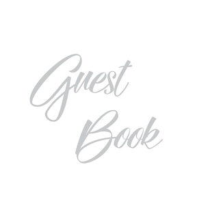 Front cover_Silver Guest Book, Weddings, Anniversary, Party's, Special Occasions, Memories, Christening, Baptism, Wake, Funeral, Visitors Book, Guests Comments, Vacation Home Guest Book, Beach House Guest Book, Comments Book and Visitor Book (Hardback)