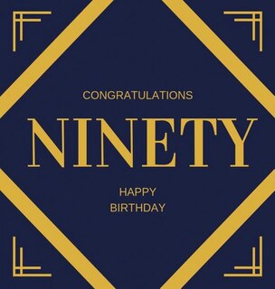 Front cover_Happy 90th Birthday Guest Book (Hardcover)
