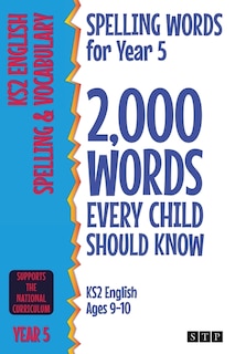 Couverture_Spelling Words for Year 5