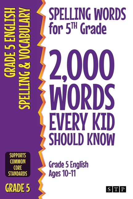 Front cover_Spelling Words for 5th Grade
