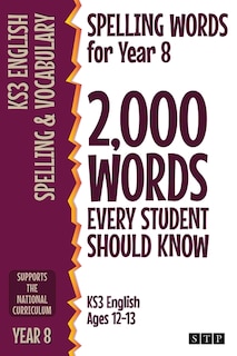 Couverture_Spelling Words for Year 8