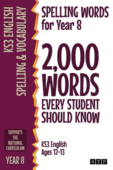Couverture_Spelling Words for Year 8
