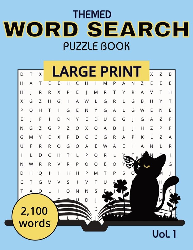Front cover_Themed Word Search Puzzle Book Vol. 1