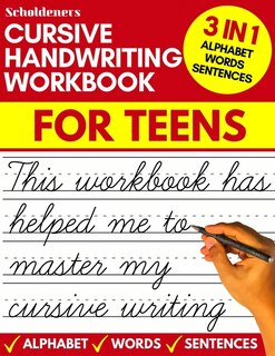 Front cover_Cursive handwriting workbook for teens