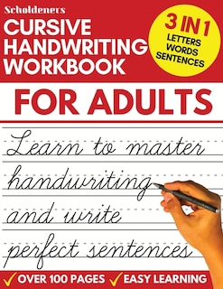 Front cover_Cursive Handwriting Workbook for Adults