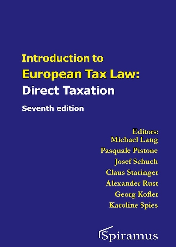 Front cover_Introduction to European Tax Law on Direct Taxation