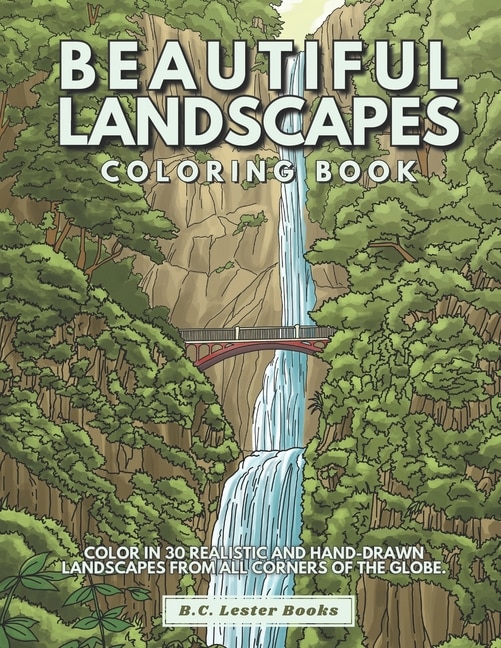 Front cover_Beautiful Landscapes Coloring Book