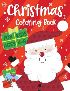 Front cover_Christmas Coloring Book for Kids ages 4-8