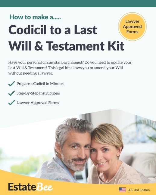 Front cover_Codicil to a Last Will & Testament Kit