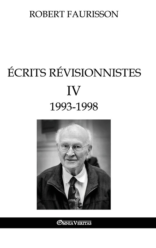 Front cover_Écrits révisionnistes IV - 1993 -1998