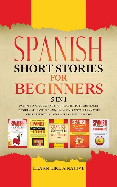 Front cover_Spanish Short Stories for Beginners 5 in 1