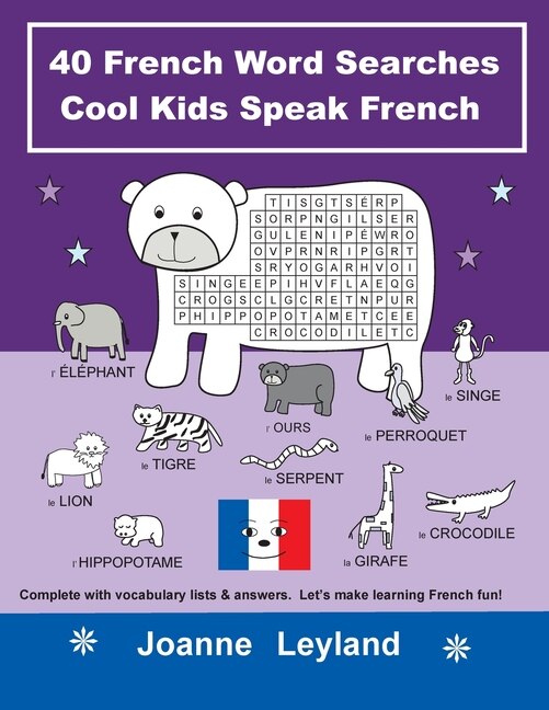 Couverture_40 French Word Searches Cool Kids Speak French