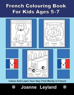 Front cover_French Colouring Book For Kids Ages 5-7