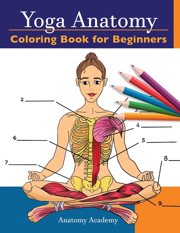 Front cover_Yoga Anatomy Coloring Book for Beginners