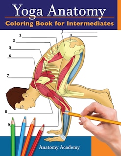 Front cover_Yoga Anatomy Coloring Book for Intermediates