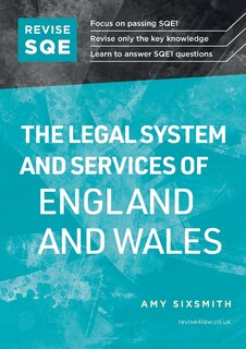 Front cover_Revise SQE The Legal System and Services of England and Wales
