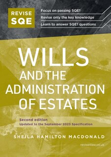 Front cover_Revise SQE Wills and the Administration of Estates