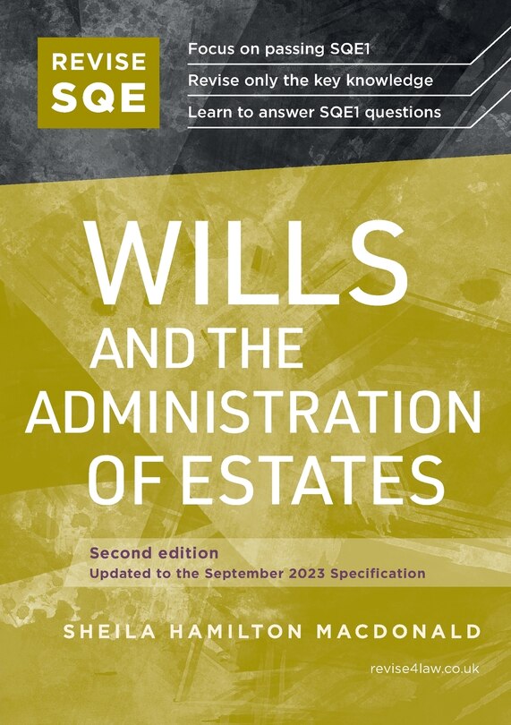 Front cover_Revise SQE Wills and the Administration of Estates