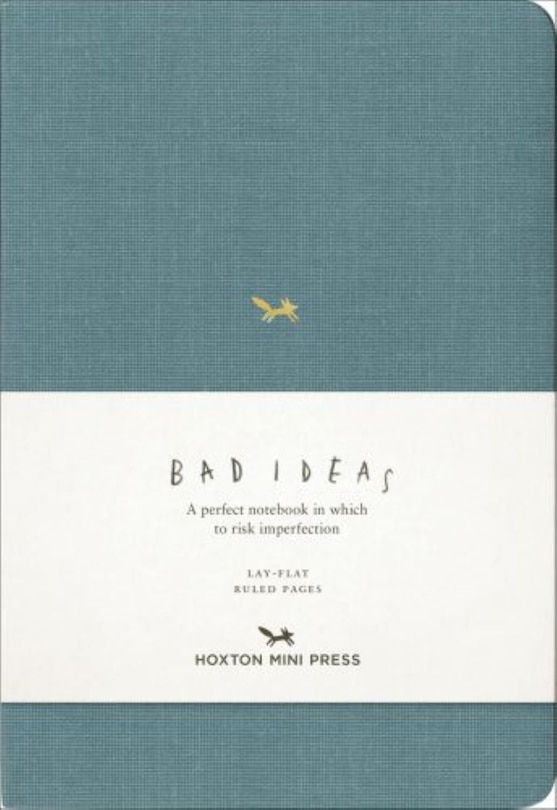 Front cover_A Notebook for Bad Ideas - Blue Ruled