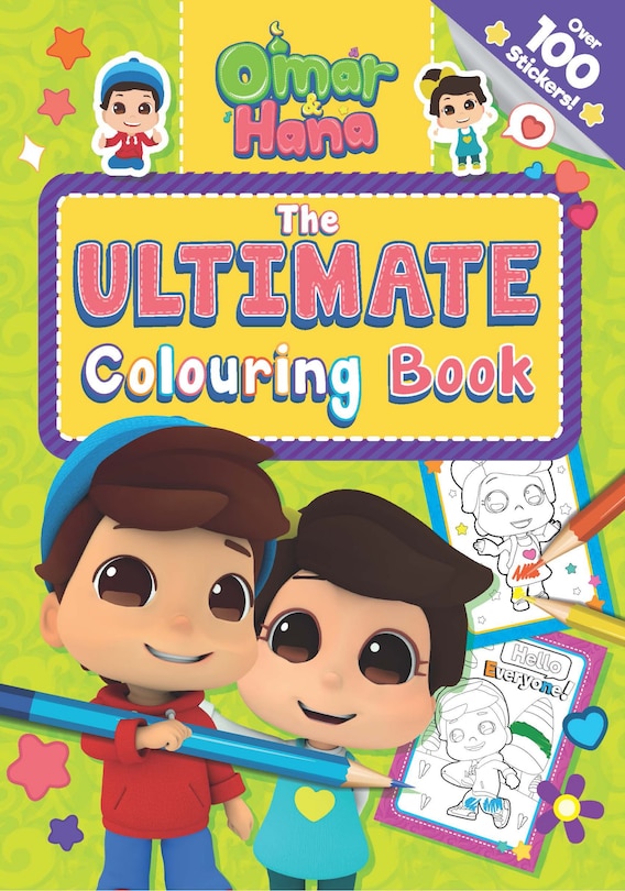 Front cover_Omar & Hana The Ultimate Colouring Book