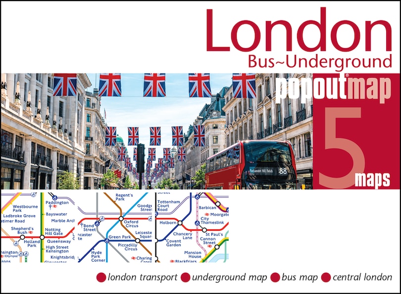 Front cover_London Bus & Underground Tube PopOut Map