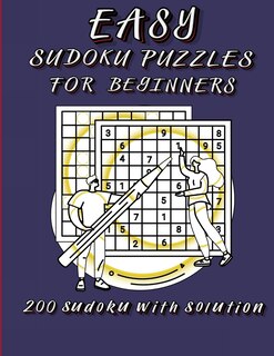 Front cover_Easy Sudoku Puzzles For Beginners