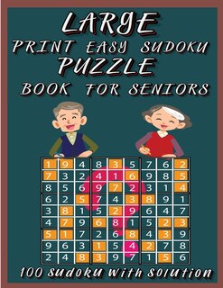 Couverture_Large Print Easy Sudoku Puzzle Book for Seniors